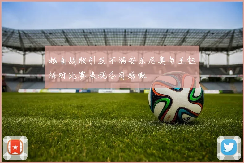 越南战败引发不满安东尼奥与王钰栋对比赛表现各有感慨